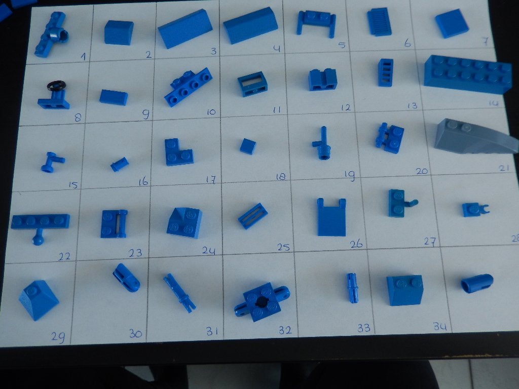 Diverse blauwe lego onderdelen (zie foto's), Ophalen of Verzenden, Zo goed als nieuw, Lego