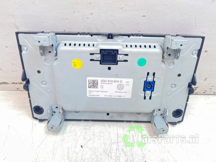 Display Interieur van een Volkswagen Golf, Gebruikt, -, Volkswagen, -