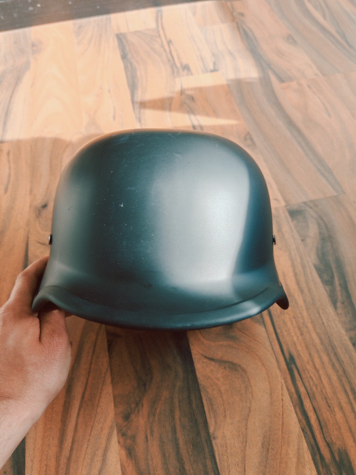 Duitse Stijl Motorhelm / Chopper Helm (Mat Zwart), Motoren, Heren, Overige typen, L, Tweedehands