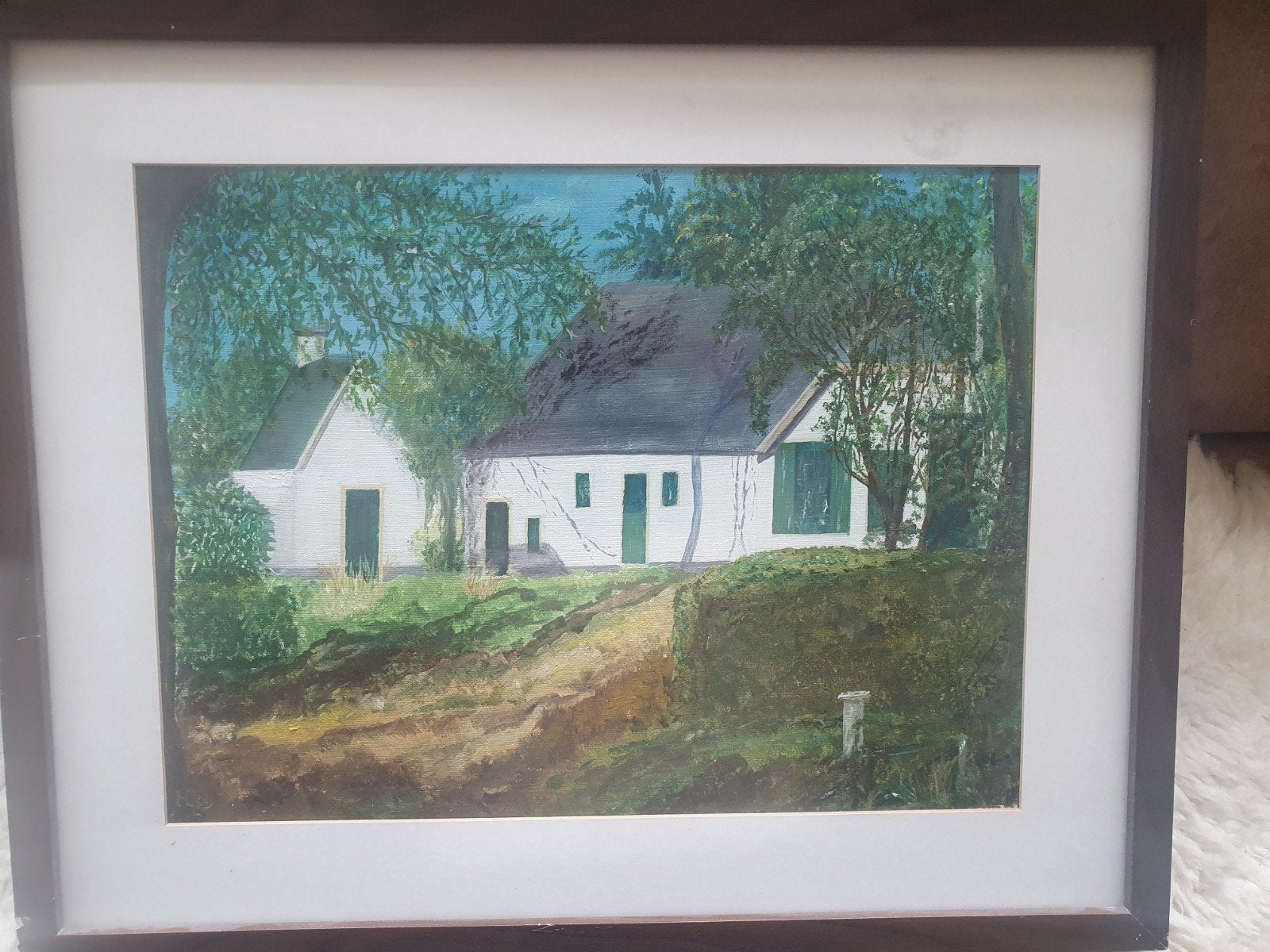 Herman Lievers Boerderij bij Speulderbos Veluwe olieverf, Ophalen, Olieverf, Landschap, Doek