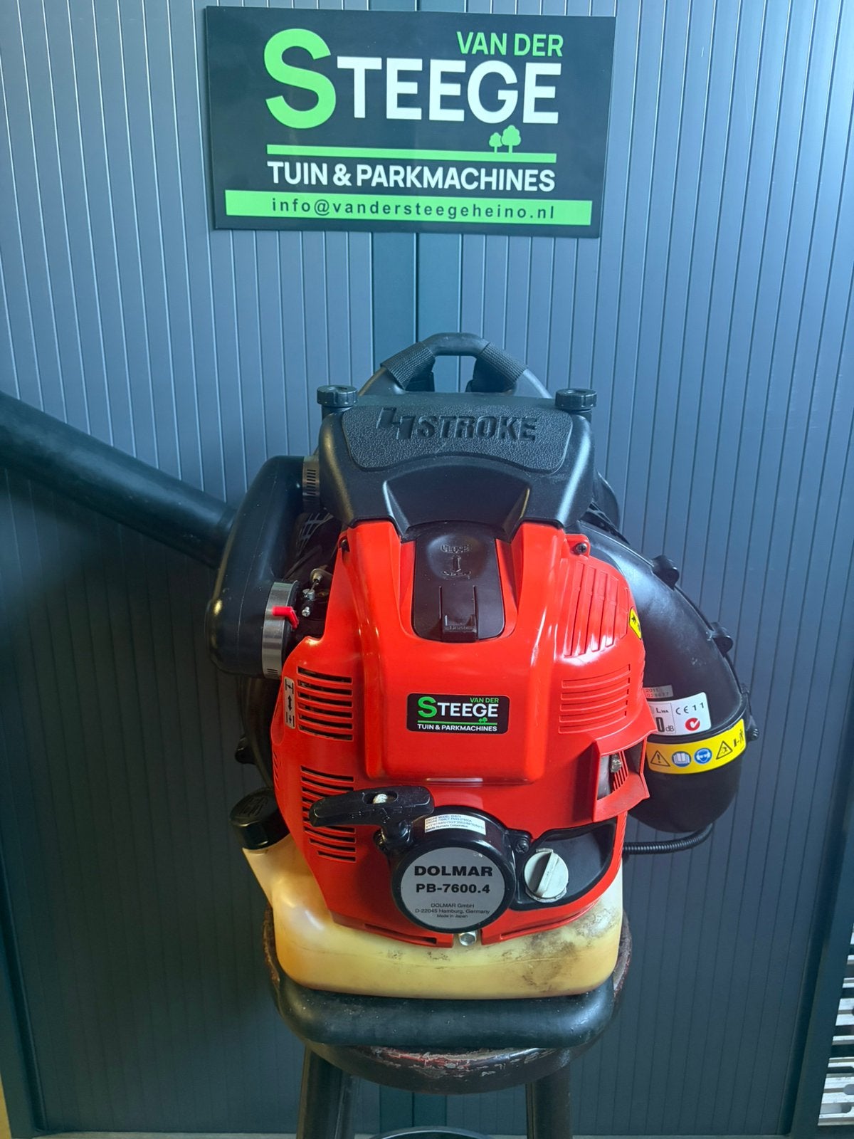 Dolmar bladbazer pb7600, Tuin en Terras, Ophalen, Zo goed als nieuw, Benzine, Ruggedragen