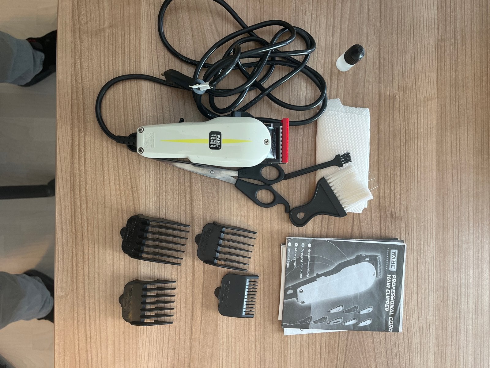 Wahl Super Taper tondeuse met accessoires, Ophalen of Verzenden, Gebruikt, Haarverzorging