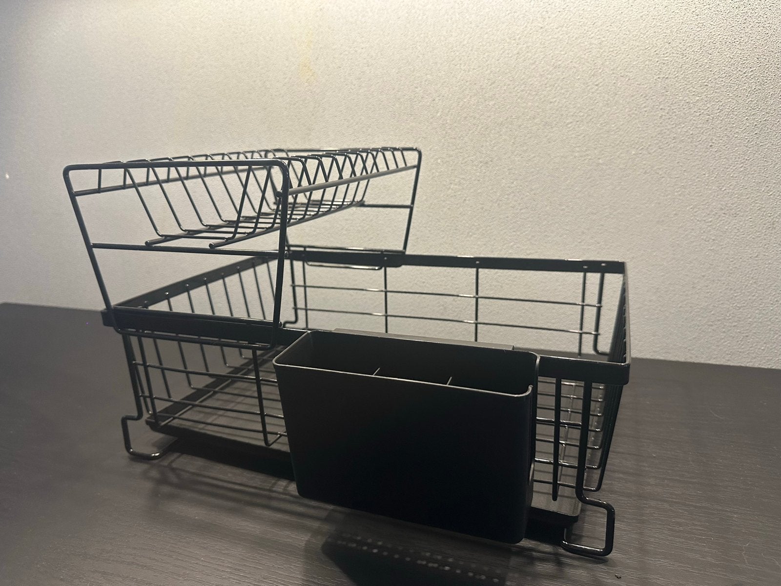 Nieuw 2-laags afdruiprek – zwart, Bordenrek, Nieuw, Ophalen of Verzenden, Zwart