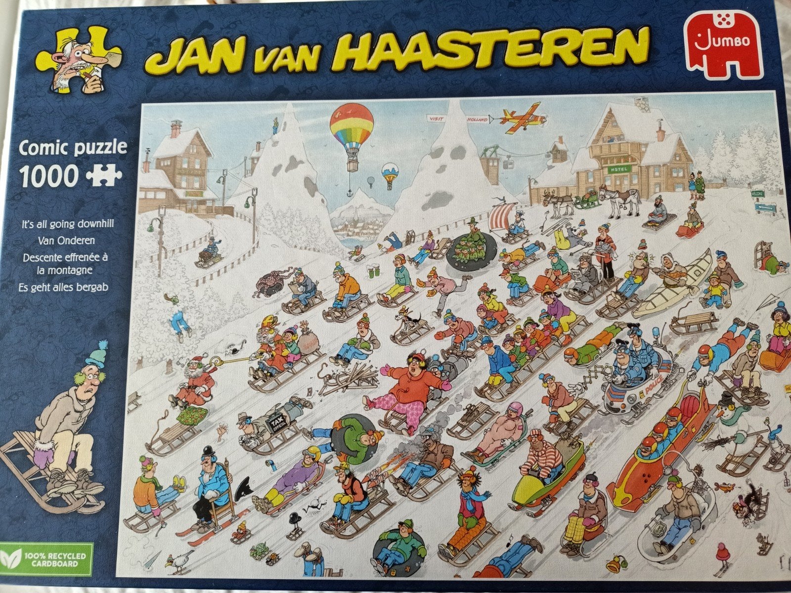 JAN VAN HAASTEREN PUZZEL VAN ONDEREN, Hobby en Vrije tijd, Denksport en Puzzels, Ophalen of Verzenden, 500 t/m 1500 stukjes, Zo goed als nieuw