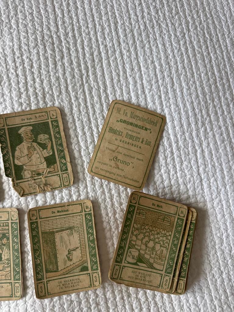 Antiek kaartspel "Groningen" - N.V. Margarinefabriek, Ophalen of Verzenden, Gebruikt