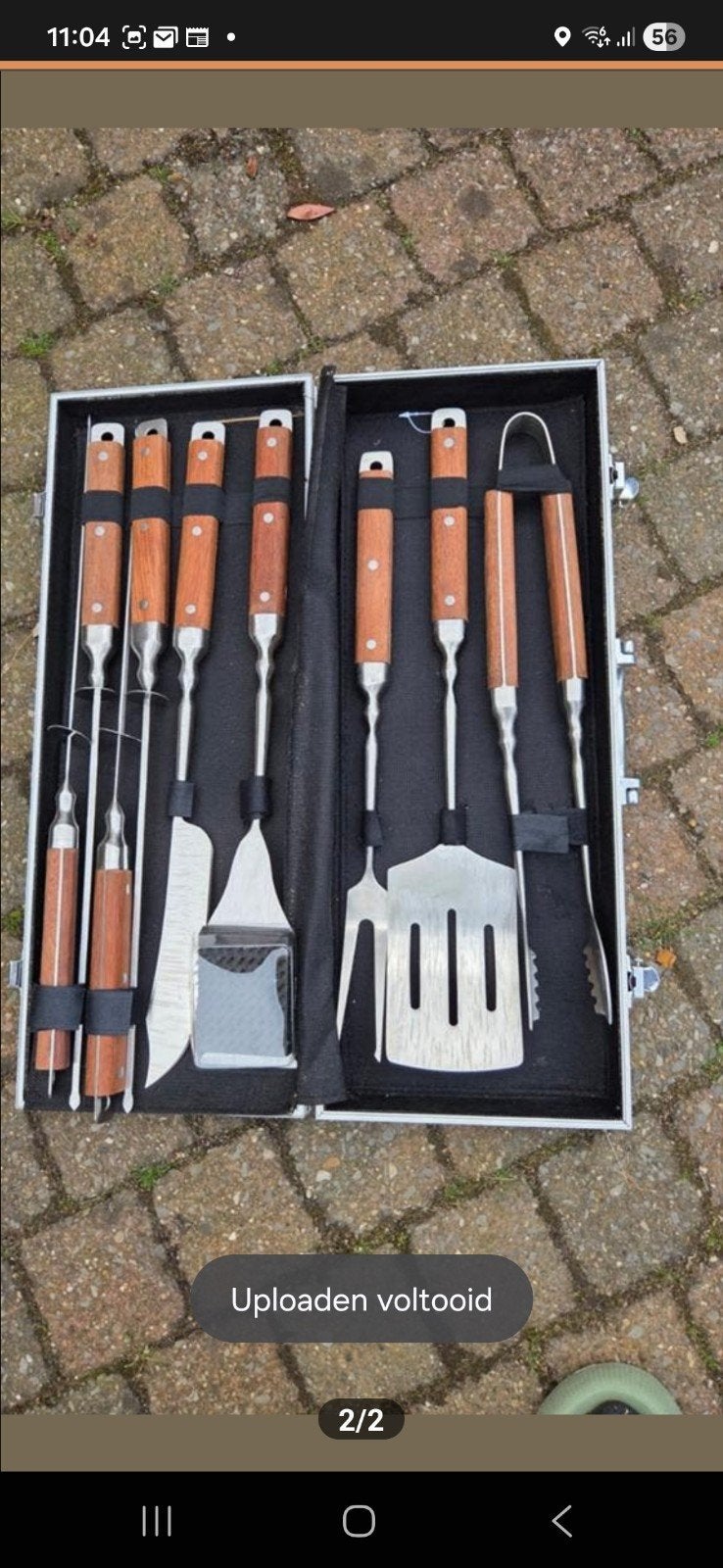 BBQ Gereedschap Set in Koffer - 9-delig, Ophalen of Verzenden, Gebruikt, Onbekend