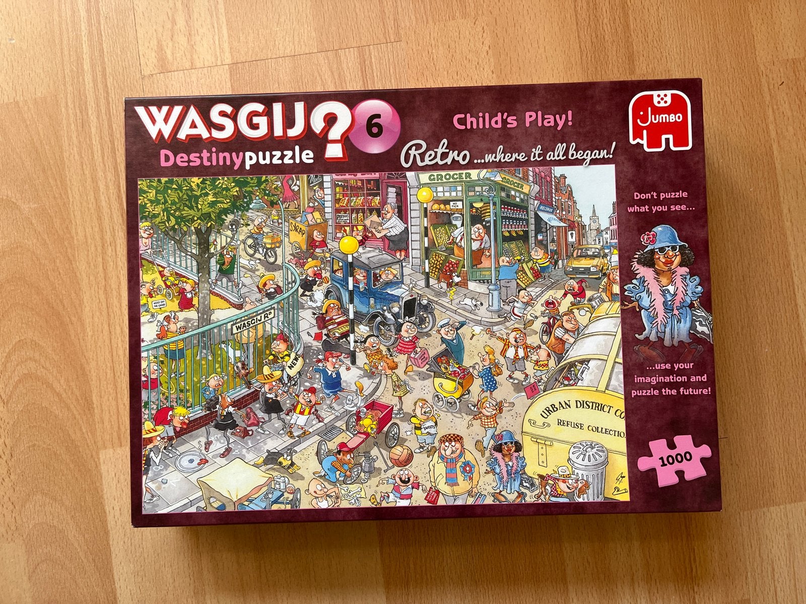Wasgij Destiny 6: Child's Play! Retro 1000 stukjes, Ophalen, 500 t/m 1500 stukjes, Zo goed als nieuw, Legpuzzel