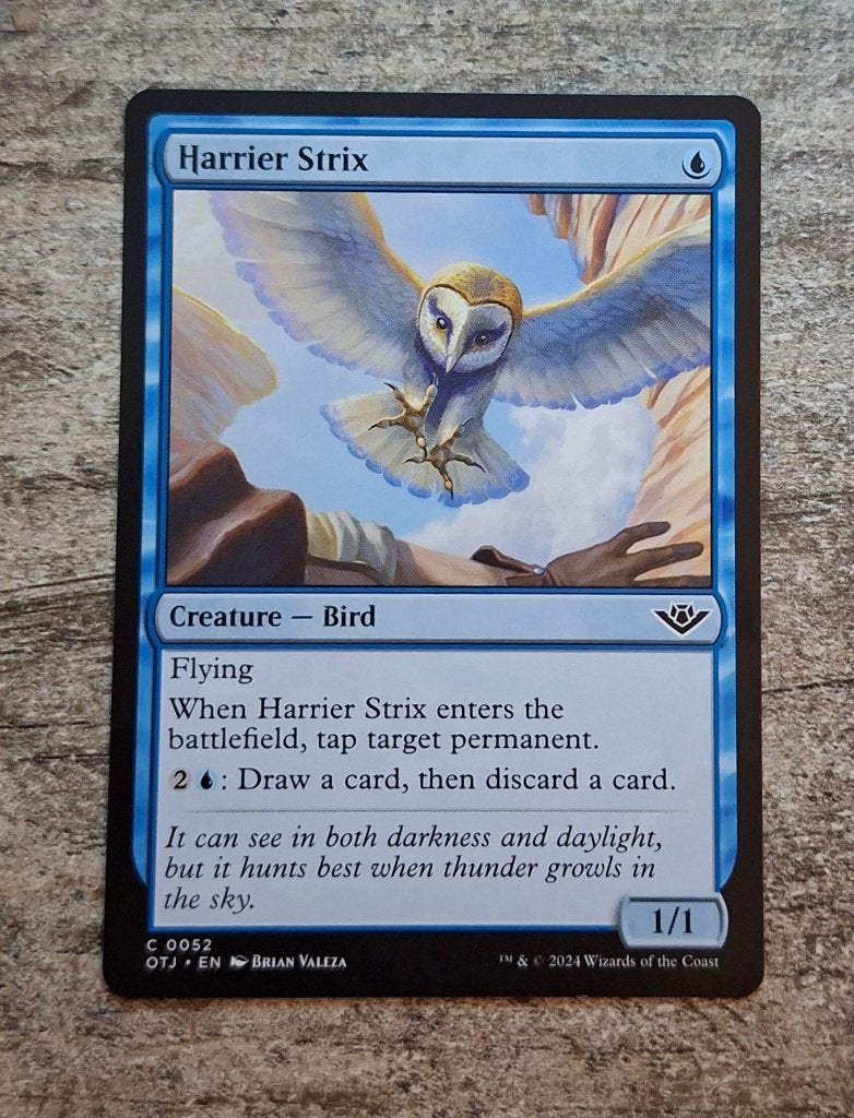 Harrier Strix - Magic the Gathering, Verzenden, Zo goed als nieuw, Losse kaart