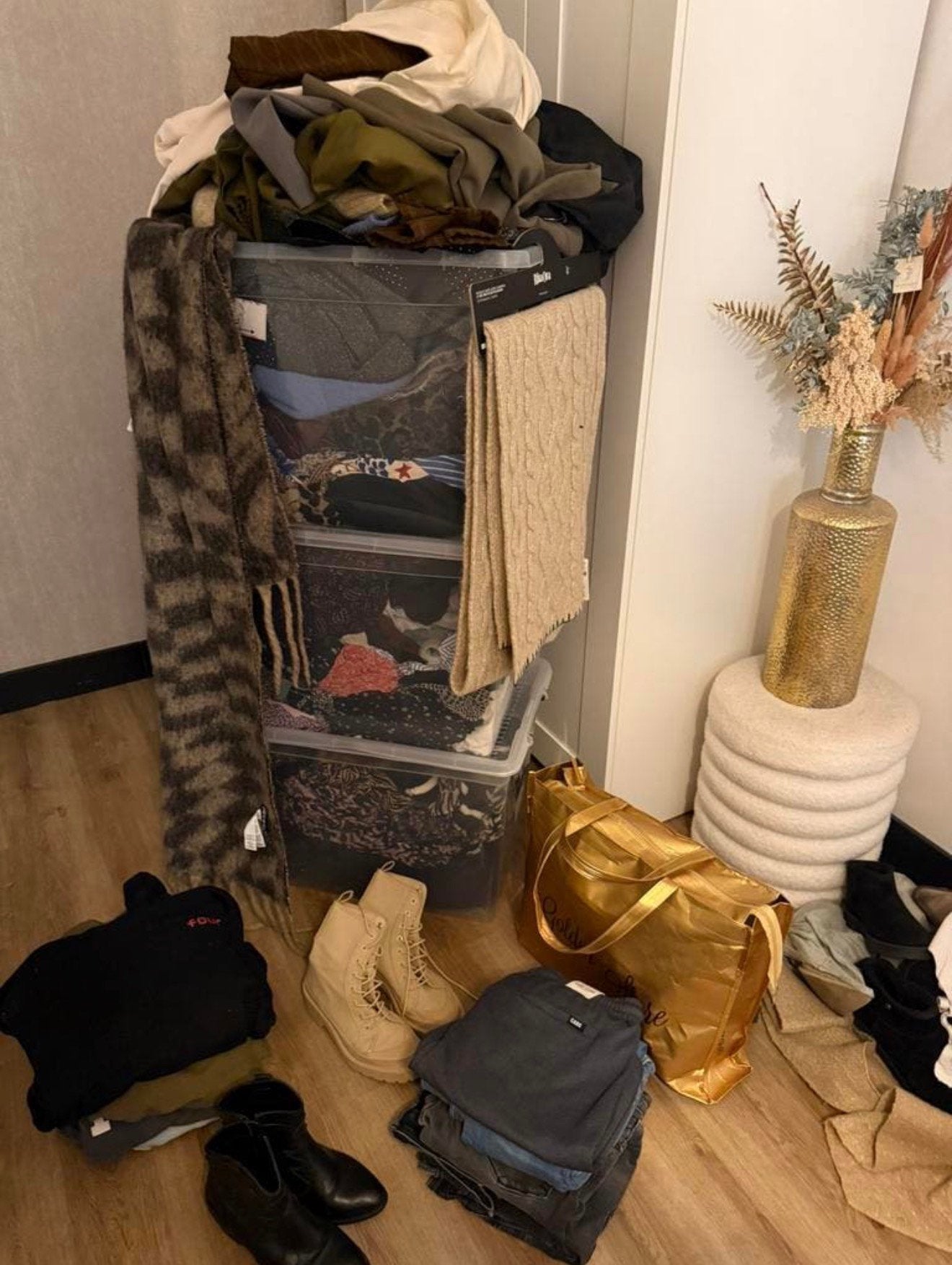 3 boxen vol dames kleding, Kleding | Dames, Ophalen, Zo goed als nieuw, Maat 42/44 (L)