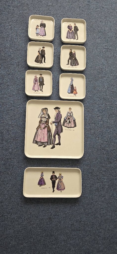 Villeroy & Boch Gebakt Set 8-Delig, Antiek en Kunst, Ophalen of Verzenden