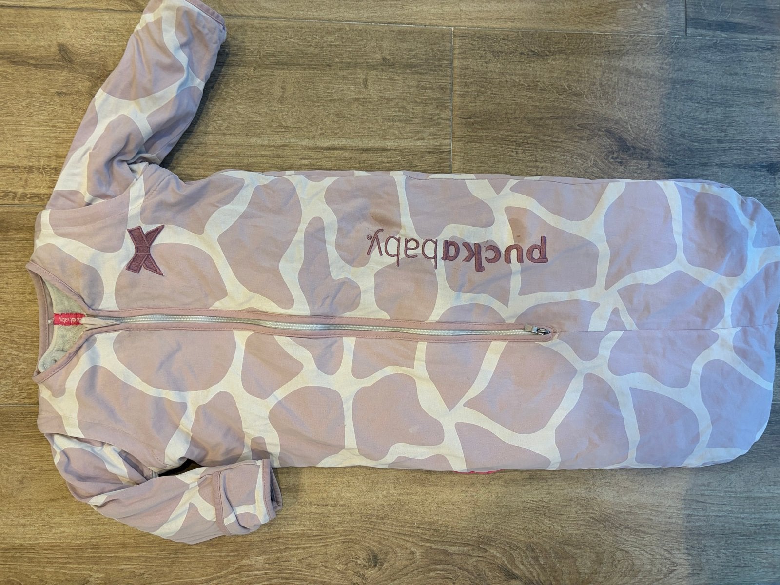 Puckababy Bag 4 Seasons Slaapzak 100 cm Giraffe, Ophalen, Gebruikt, Puckababy, Gevoerd