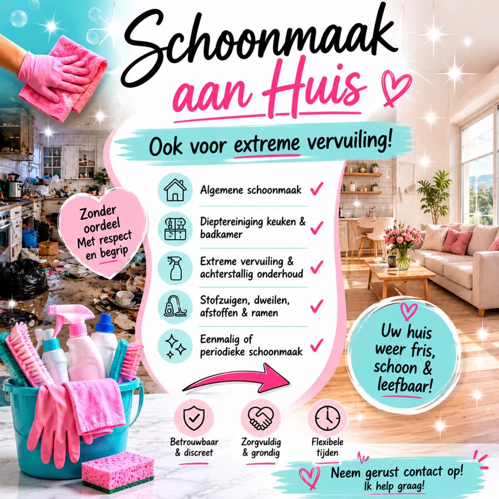 Schoonmaak aan huis, Vacatures