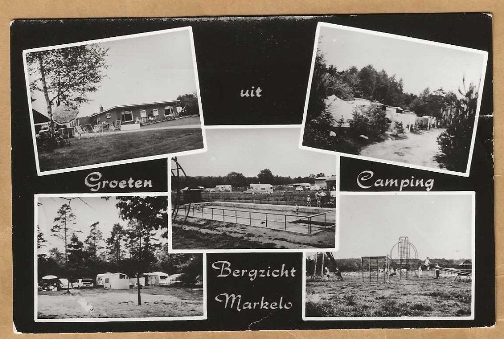 Ansichtkaart Camping Bergzicht Markelo (Gelderland), Ophalen of Verzenden, 1960 tot 1980, Gelopen, Gelderland