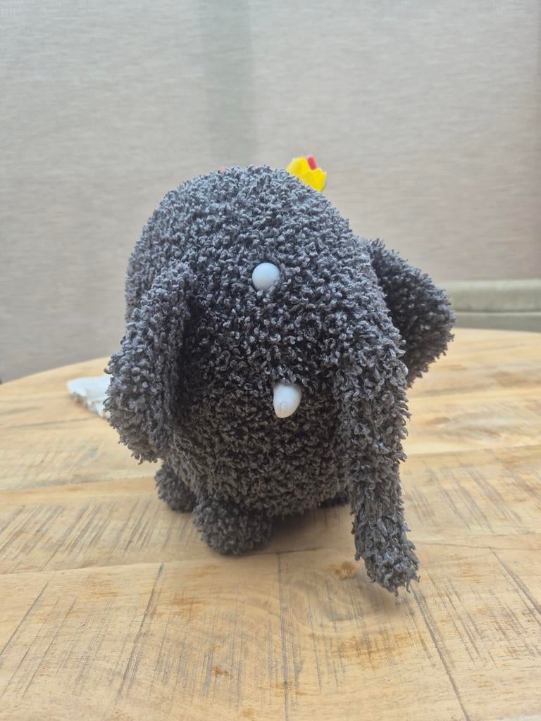 Olli de Olifant Feyenoord Mascotte Knuffel, Overige merken, Overige karakters, Grijs, Ophalen of Verzenden