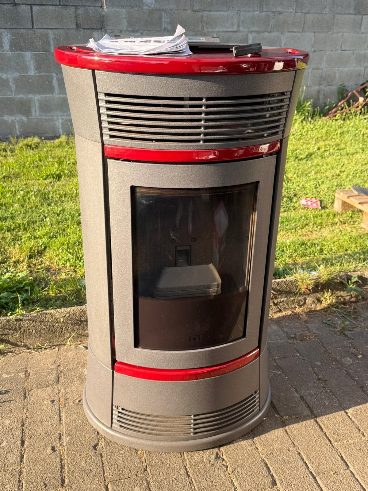 Pelletkachel edilkamin funny 11kw GRATIS LEVEREN, Ophalen of Verzenden, Zo goed als nieuw, Overige brandstoffen, Pelletkachel