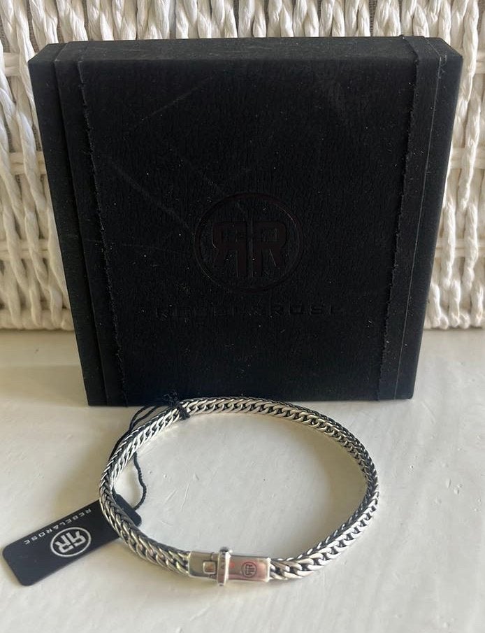 Rebel & rose zilveren armband, Ophalen of Verzenden, Nieuw, Zilver, Zilver