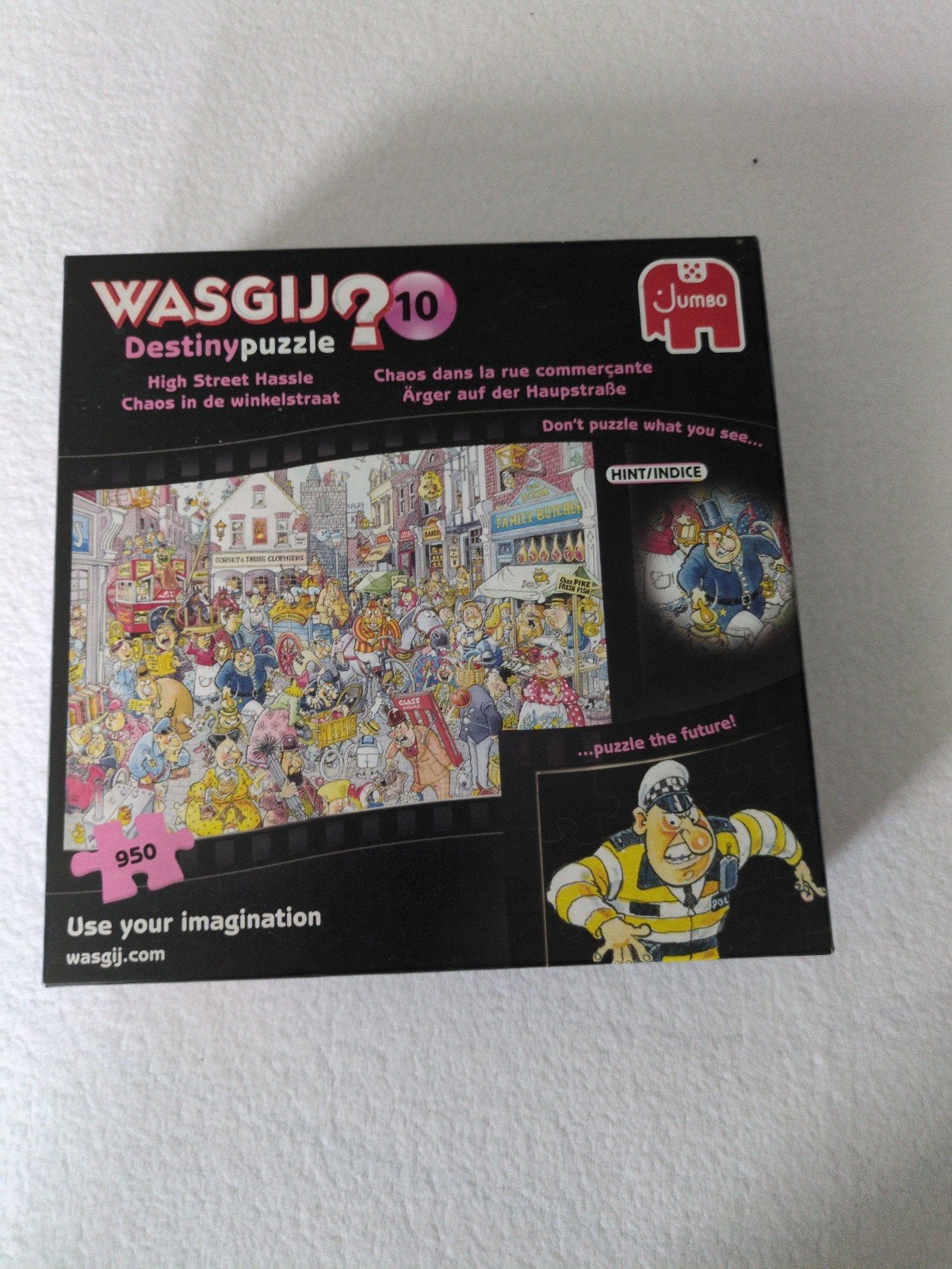 Wasgij Destiny 10: High Street Hassle - 950 stukjes, Ophalen of Verzenden, 500 t/m 1500 stukjes, Gebruikt, Legpuzzel
