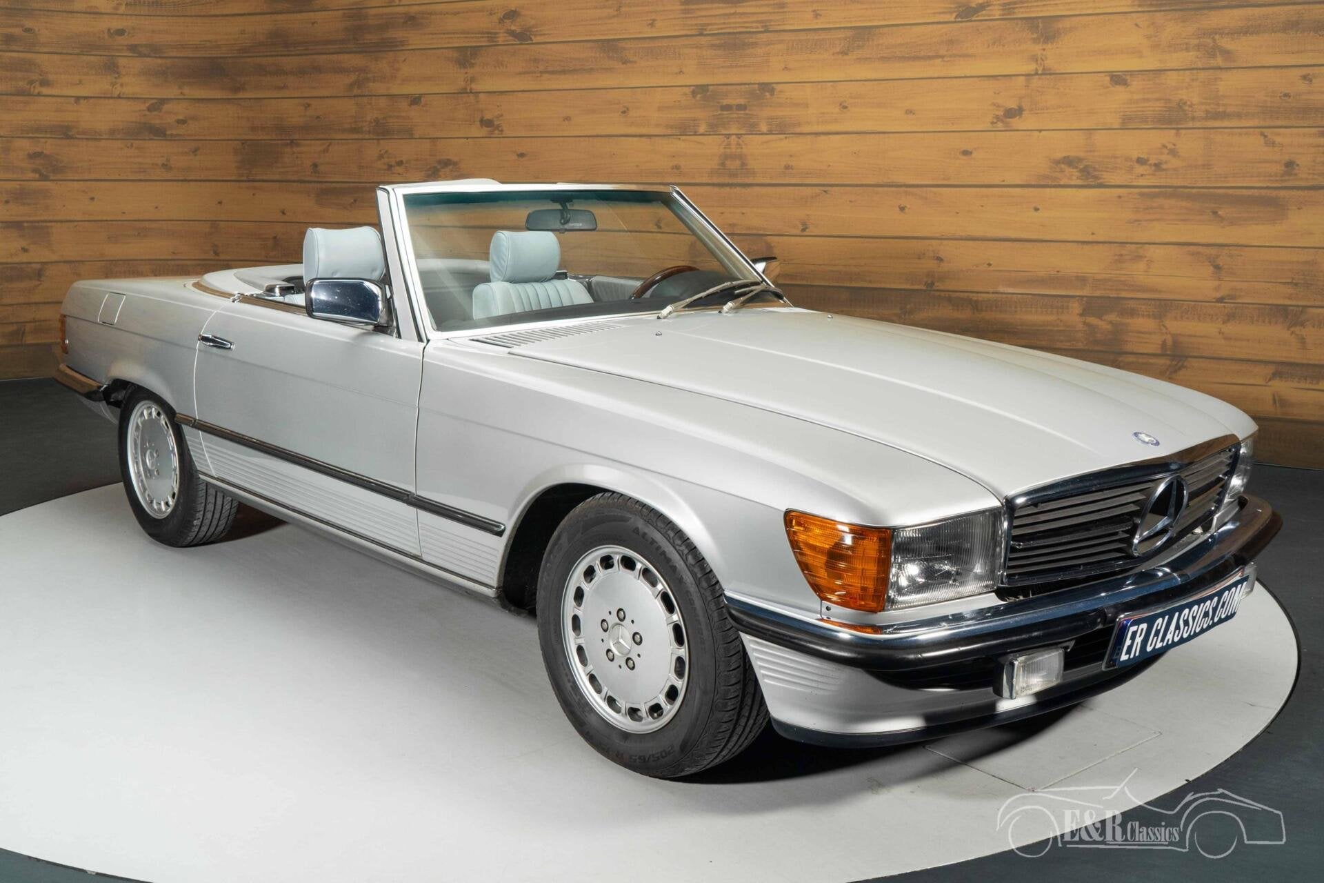 Mercedes 280 SL Cabriolet | 1987, Auto's, Automaat, Achterwielaandrijving, Bedrijf, Grijs