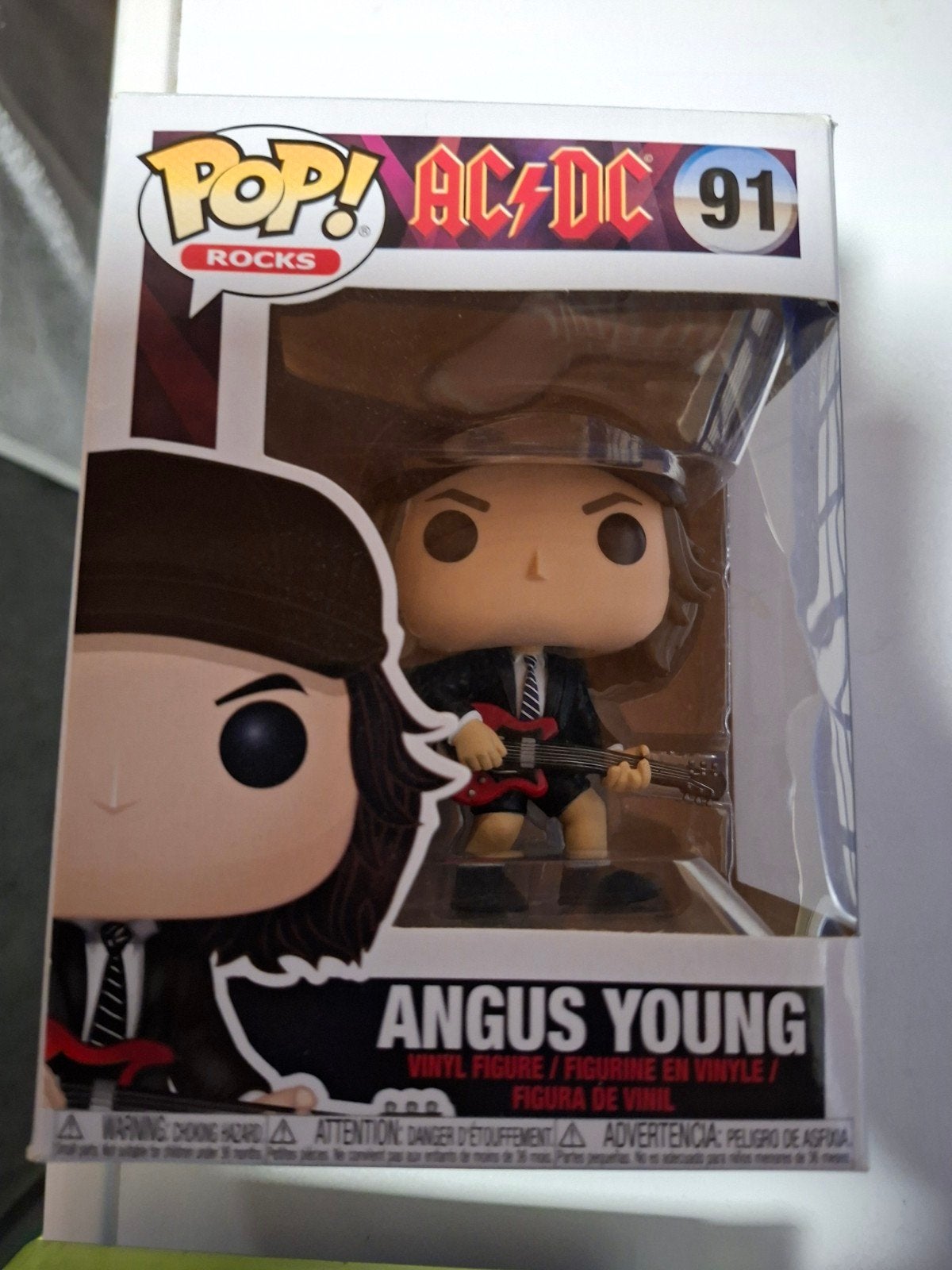 Funko Pop! Rocks AC/DC Angus Young #91 Vinyl Figuur, Kinderen en Baby's, Ophalen of Verzenden, Nieuw