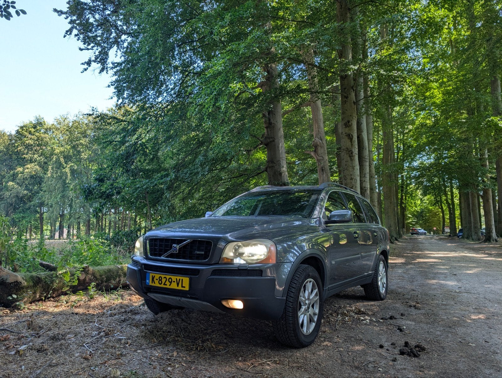Volvo XC90 2.5 T 7-SEATER 2005 Grijs handgeschakeld netjes, XC90, Zwart, 7 stoelen, 2521 cc