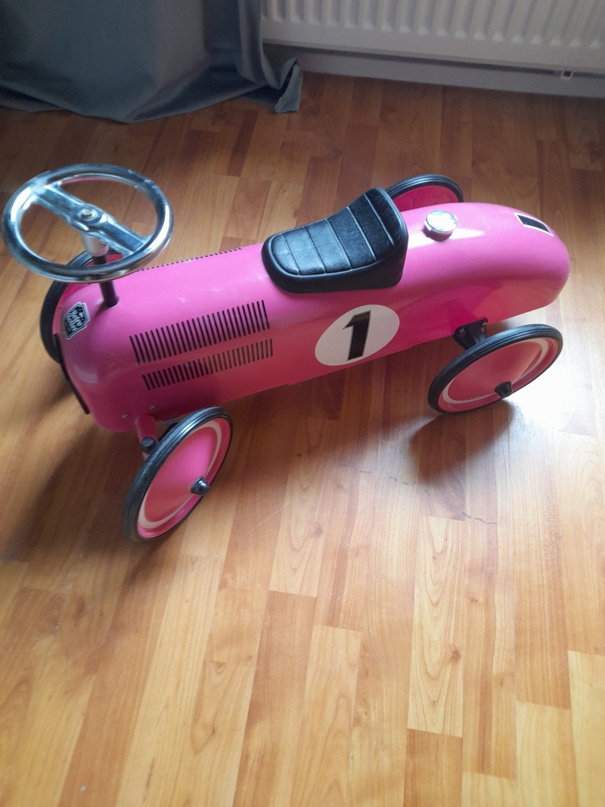 Roze Retro Roller Loopauto - Zo goed als nieuw, Ophalen, Zo goed als nieuw, Loopvoertuig
