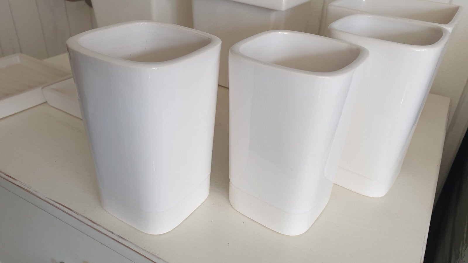 IKEA (Bad)kamerbekers  |  3 stuks, Ophalen of Verzenden, Wit