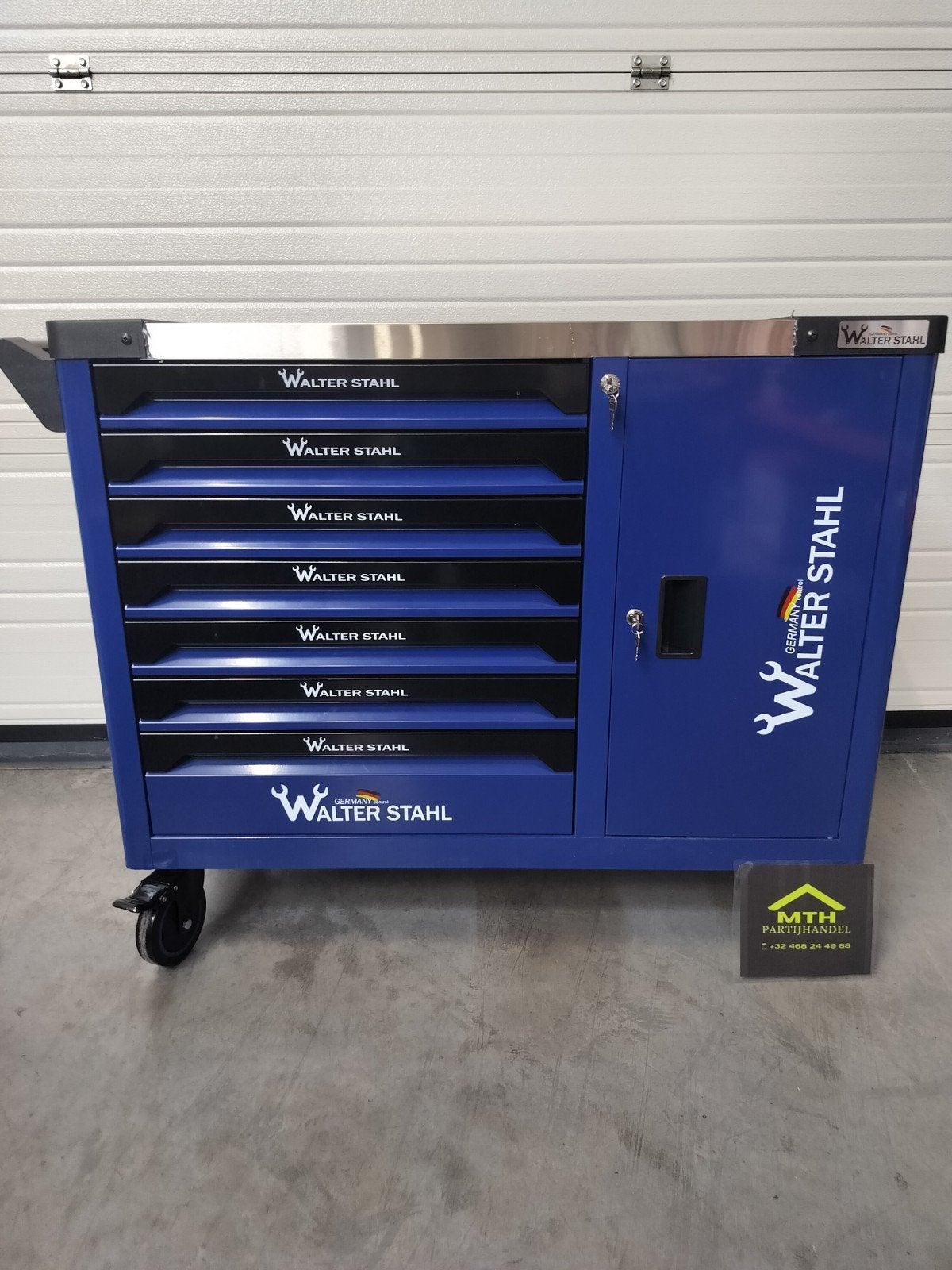 Walterstahl gereedschapswagen 7 lades 7 gevuld. nieuw!!!, Auto diversen, Ophalen, Nieuw