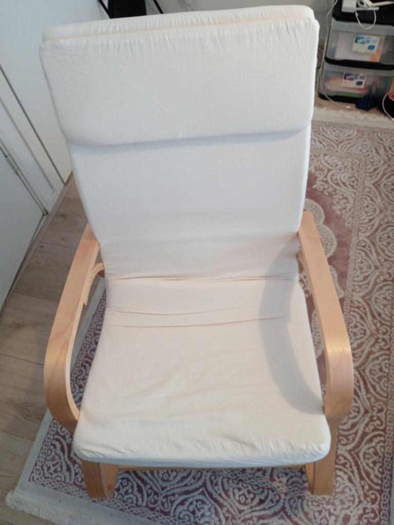 Schommelstoel van ikea, Ophalen of Verzenden, Gebruikt, Wit, Eén