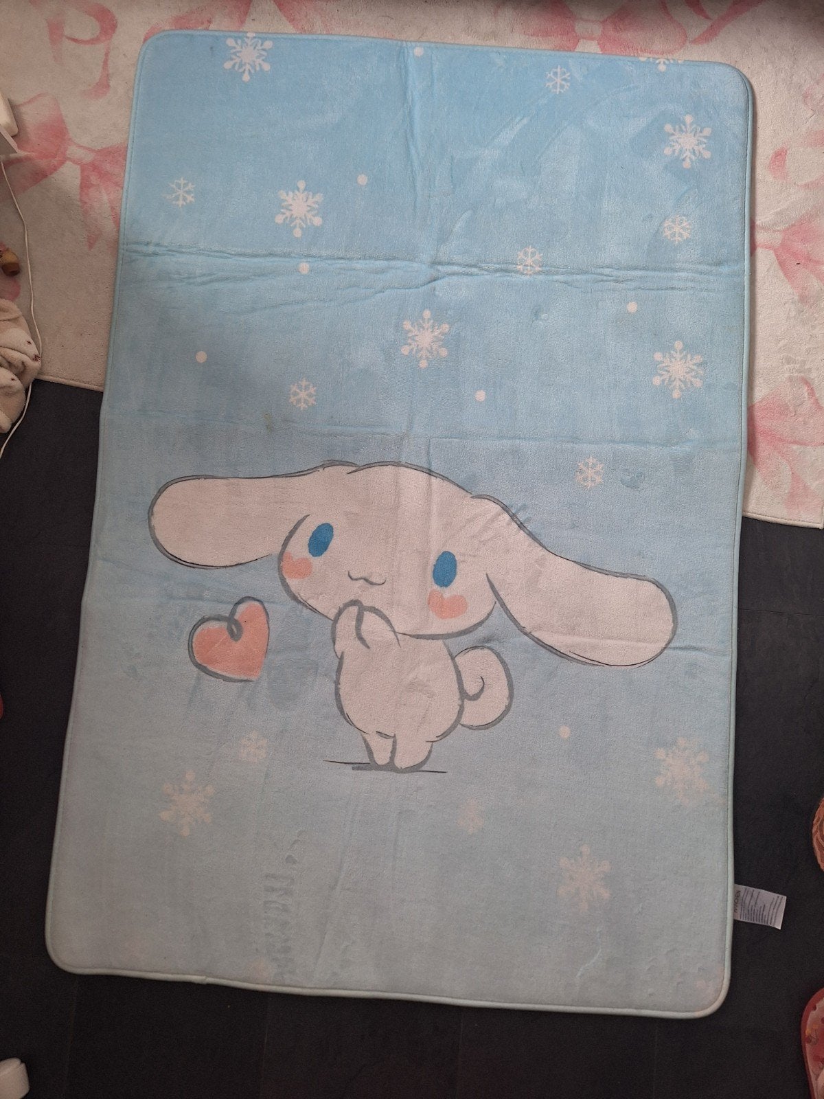 Leuk Cinnamoroll Vloerkleed, Ophalen, Cinnamoroll, Kinderkamer, Speels, 100 tot 150 cm, Blauw