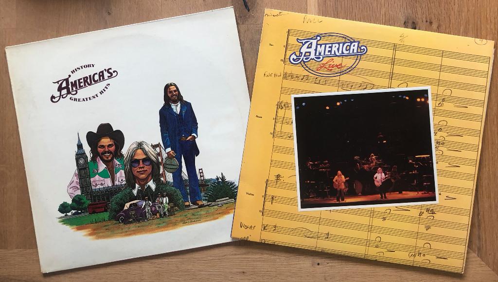 AMERICA - History: Greatest hits & Live ( 2 LPs ), Ophalen of Verzenden, Zo goed als nieuw, 12 inch, Poprock