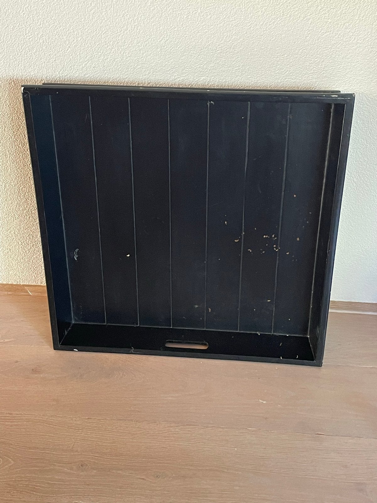 Zwart houten dienblad met handvatten, Ophalen, Gebruikt, Dienblad, Met handvatten