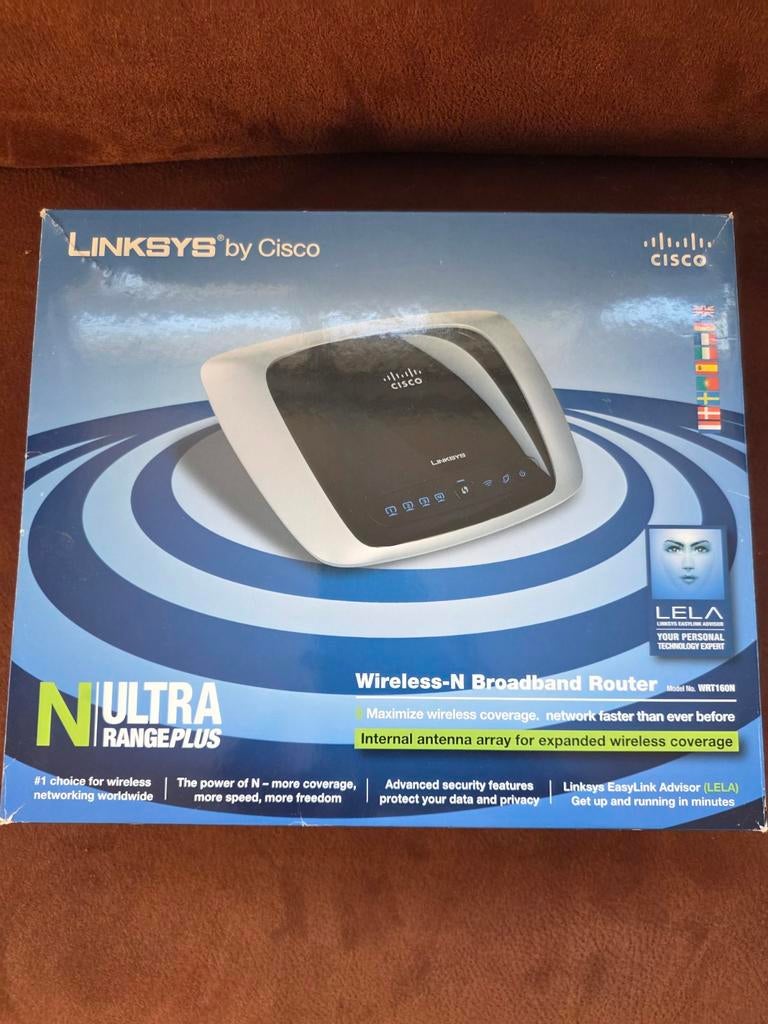 Linksys WRT160N Wireless-N Broadband Router, Ophalen of Verzenden, Gebruikt, Router, Linksys by Cisco