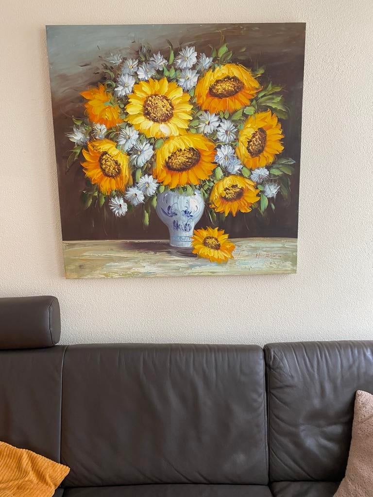 Schilderij op canvas doek, Ophalen