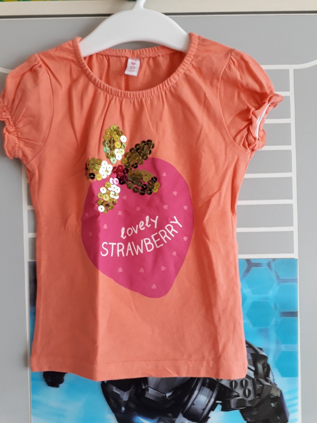 Zomers shirtje aardbei mt 80, Meisje, Ophalen of Verzenden, Zo goed als nieuw, Wibra