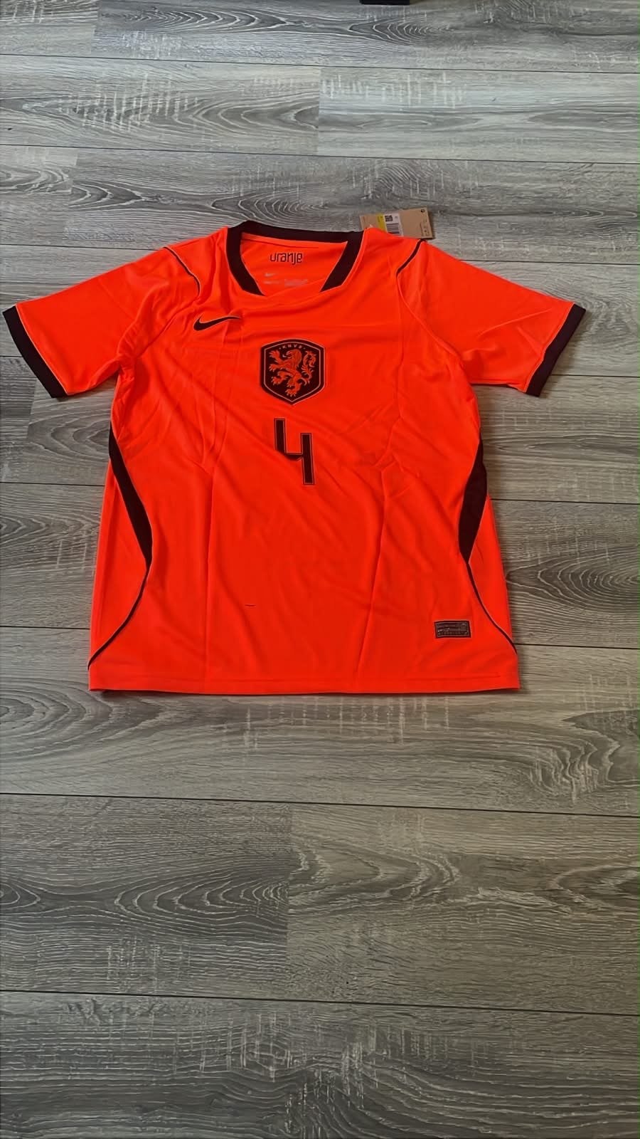 Oranje Nederland thuisshirt Virgil van Dijk - Maat S, Nieuw, Oranje, Ophalen of Verzenden, Voetbal