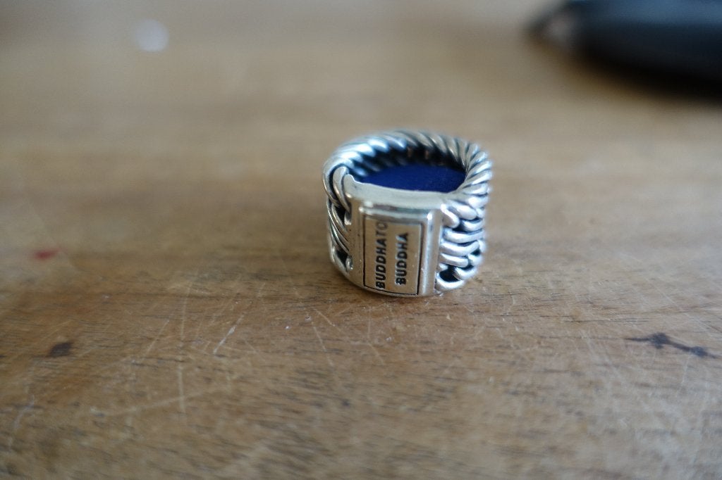 Grote zware zilveren Buddha to buddha ring 21 gram maat 16, Sieraden, Tassen en Uiterlijk, Ringen, Ophalen of Verzenden, Dame of Heer