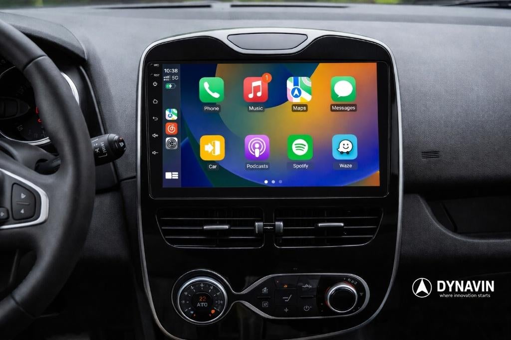 dynavin renault clio navigatie carplay android auto usb