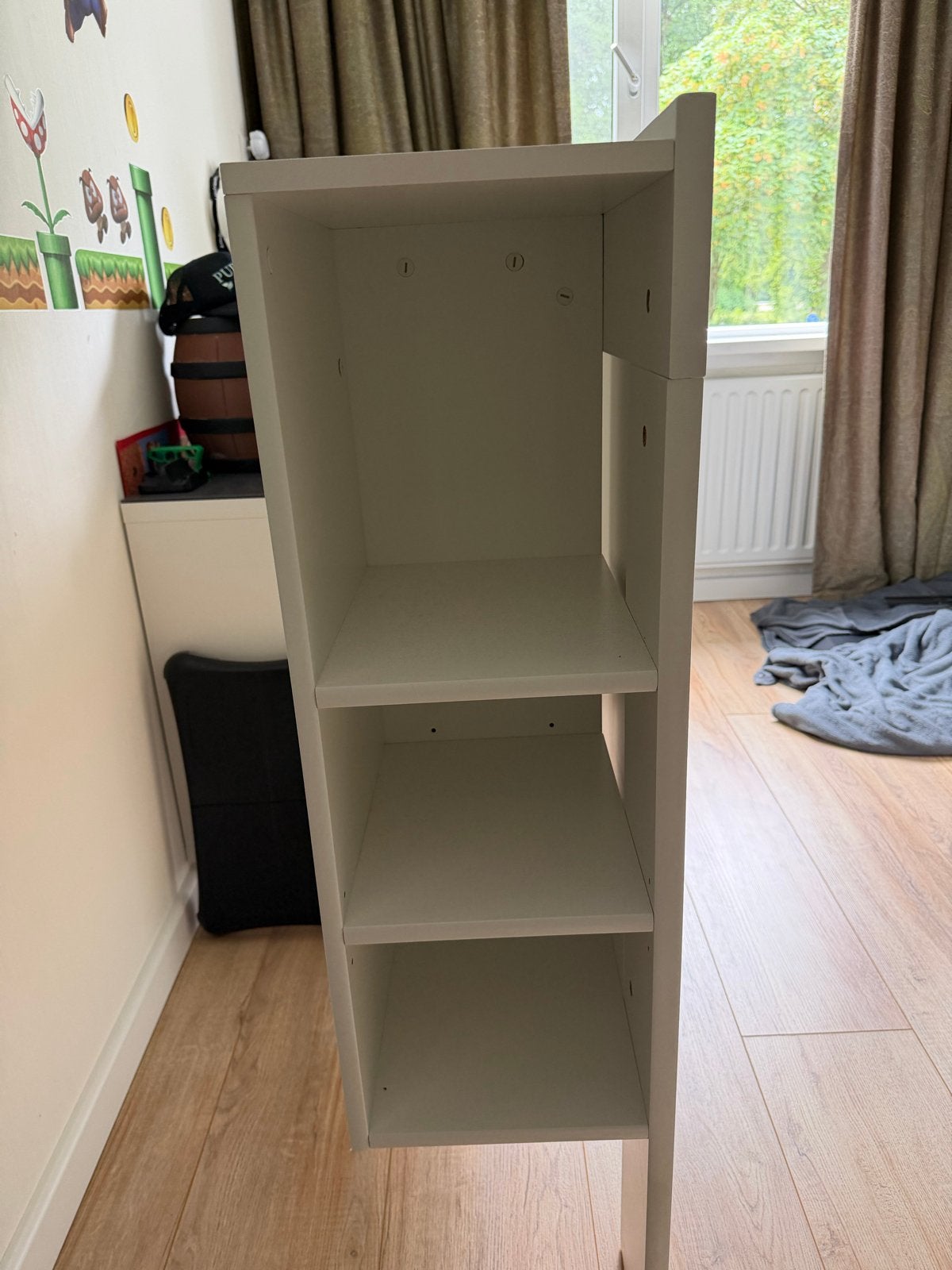 Hoofdbord Brimnes IKEA bed voor bed tot 180cm breed, Ophalen, Gebruikt, Wit, Tweepersoons