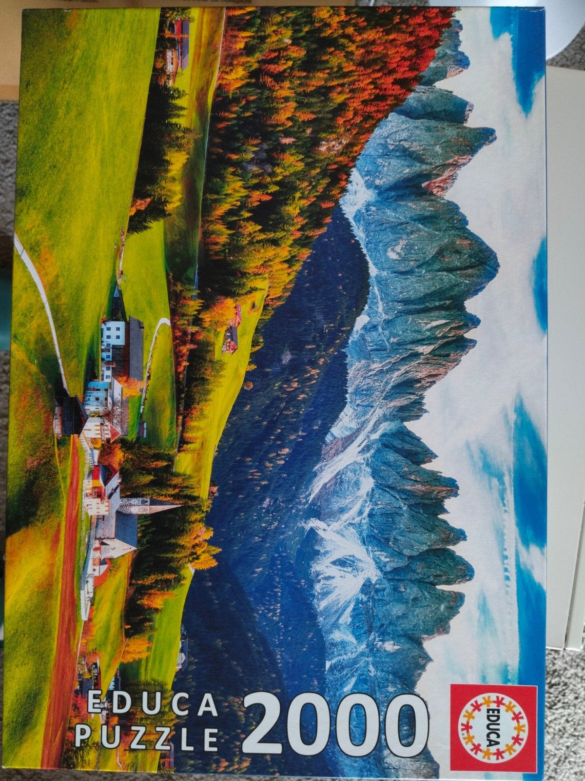 Educa Legpuzzel 2000 stukjes - Prachtig berglandschap, Hobby en Vrije tijd, Ophalen, Meer dan 1500 stukjes, Zo goed als nieuw