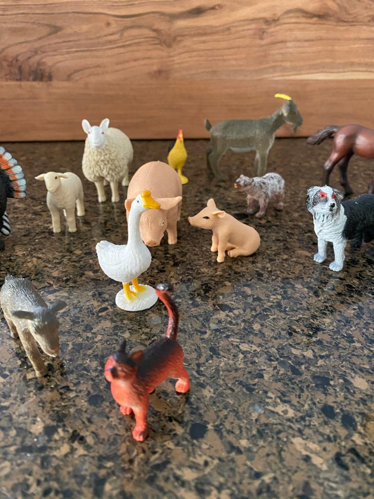 Schleich speelgoeddieren - boerderij en wilde dieren, Ophalen, Gebruikt