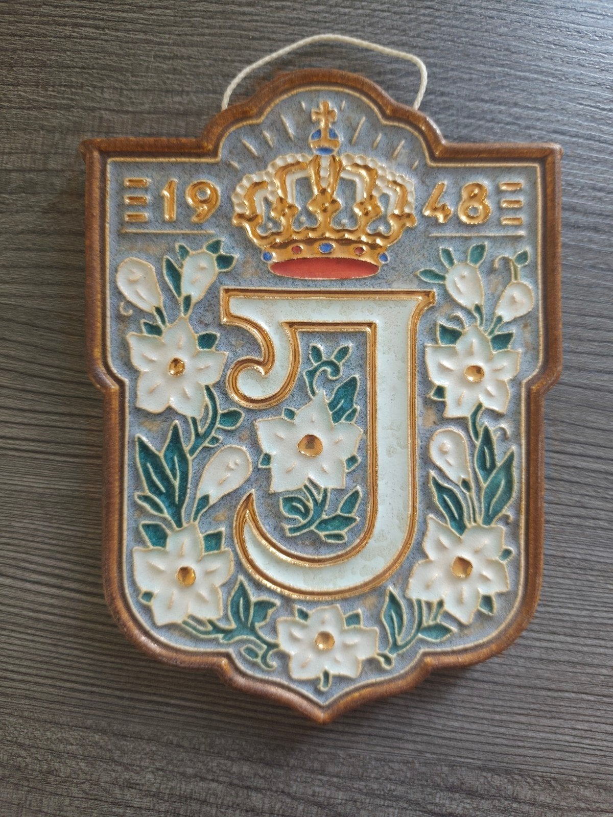 1948, cloisonné wandtegel De Porceleyne Fles, Antiek en Kunst, Ophalen