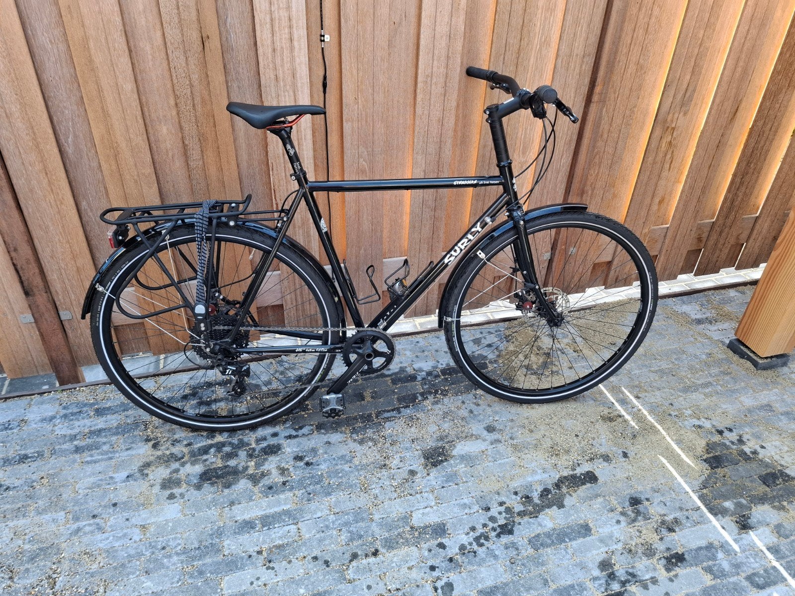 Surly Straggler 56cm - Zo goed als nieuw, 1x11 SRAM Apex, 28 inch, 10 tot 15 versnellingen, Zo goed als nieuw, Schijfrem
