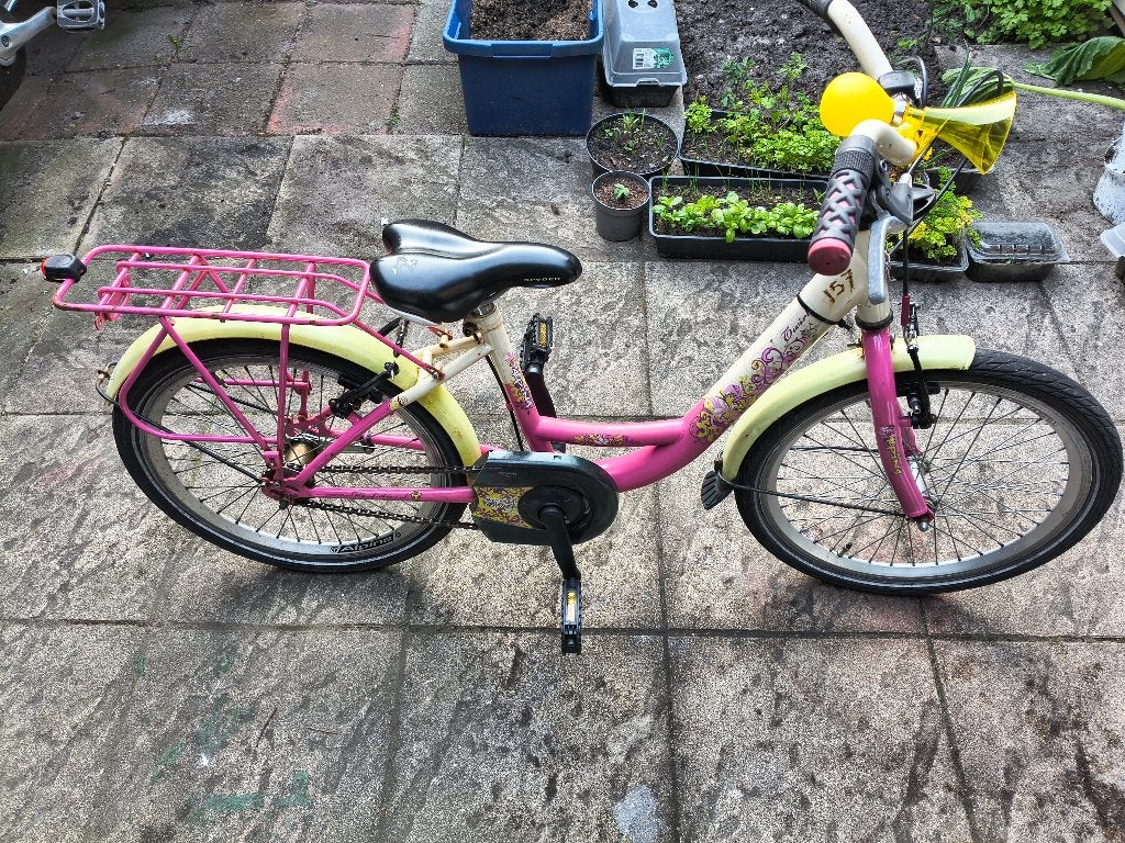 Kinderfiets, Fietsen en Brommers, Fietsen | Kinderfietsjes, Ophalen, Gebruikt, Velgrem, Minder dan 16 inch