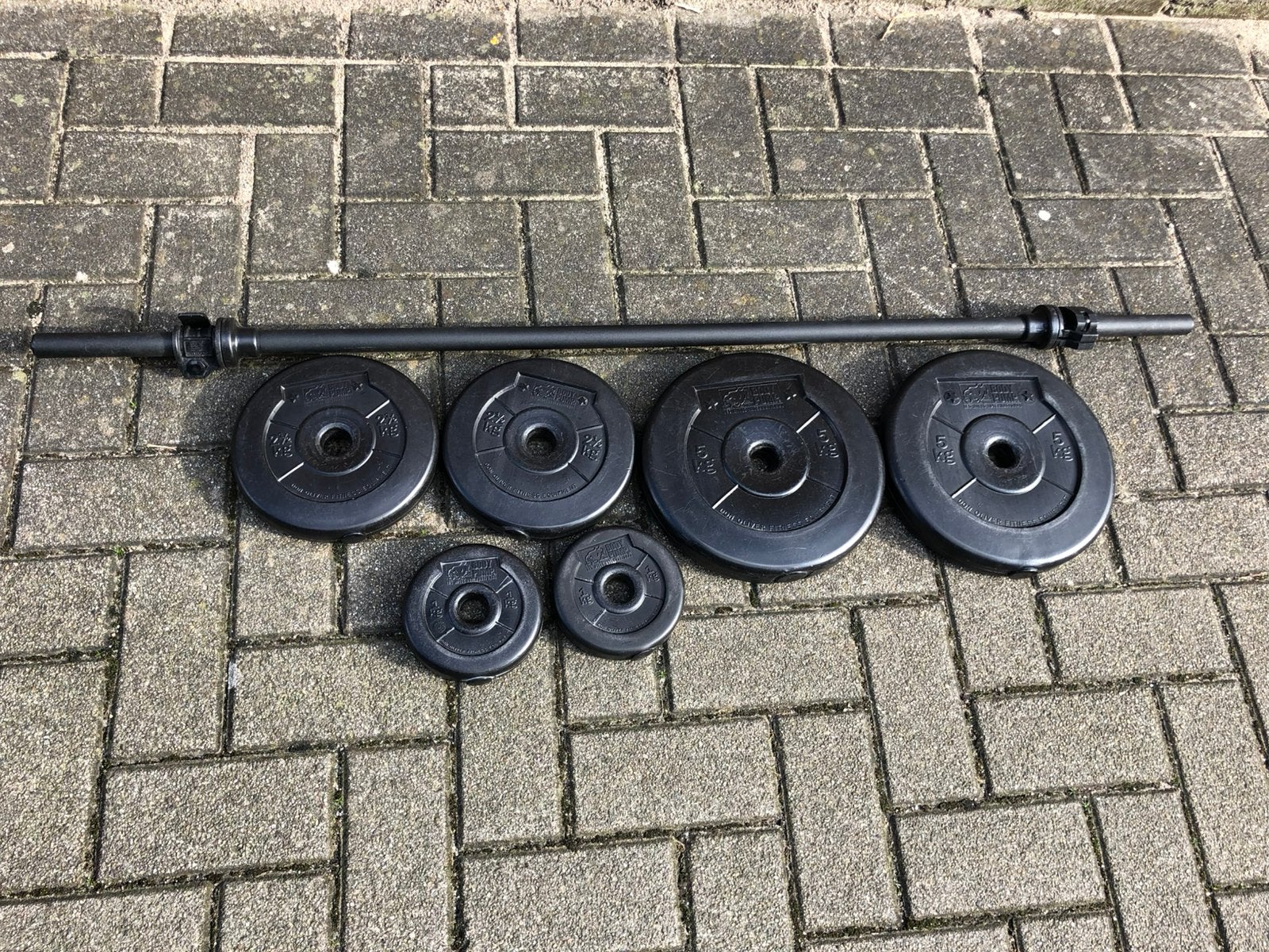 Les mills bodypump halter set, Gebruikt, Ophalen of Verzenden, Bodypump, Halterset