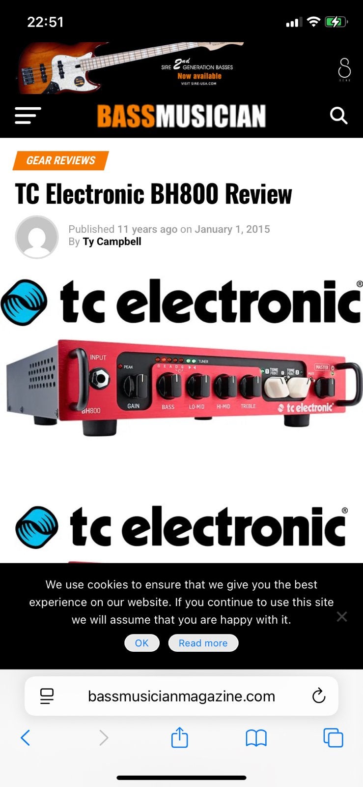 GEZOCHT TC Electronic bh 800, Ophalen, Zo goed als nieuw, 100 watt of meer