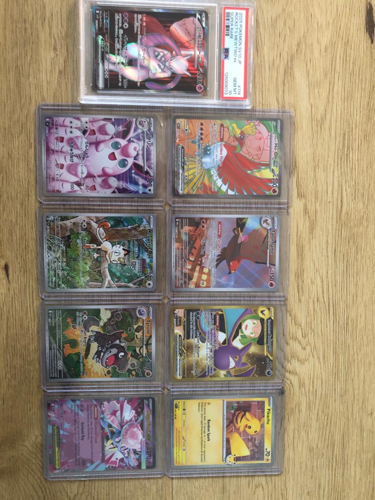 Pokémon Kaarten Collectie: Mewtwo PSA 10 & Meer, Ophalen of Verzenden, Zo goed als nieuw, Meerdere kaarten