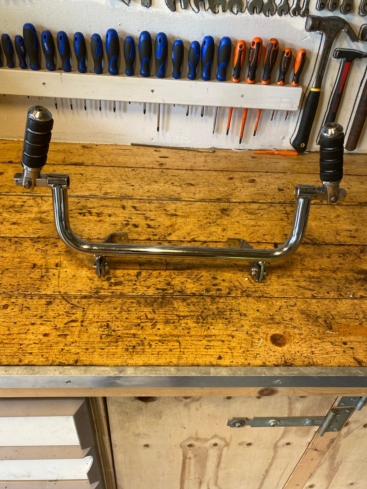 Verchroomde Highway Steps voor Motorfiets, Ophalen