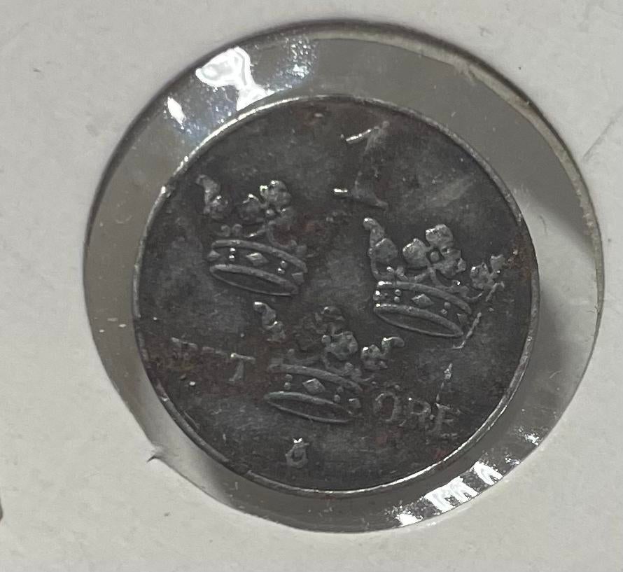 1 ore Zweden 1947, Ophalen of Verzenden, Overige landen