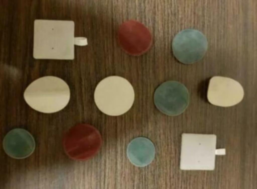 Vitrine onderleggers, 11 stuks, voor sieraden / munten, Ophalen of Verzenden, Overige materialen, Overige typen