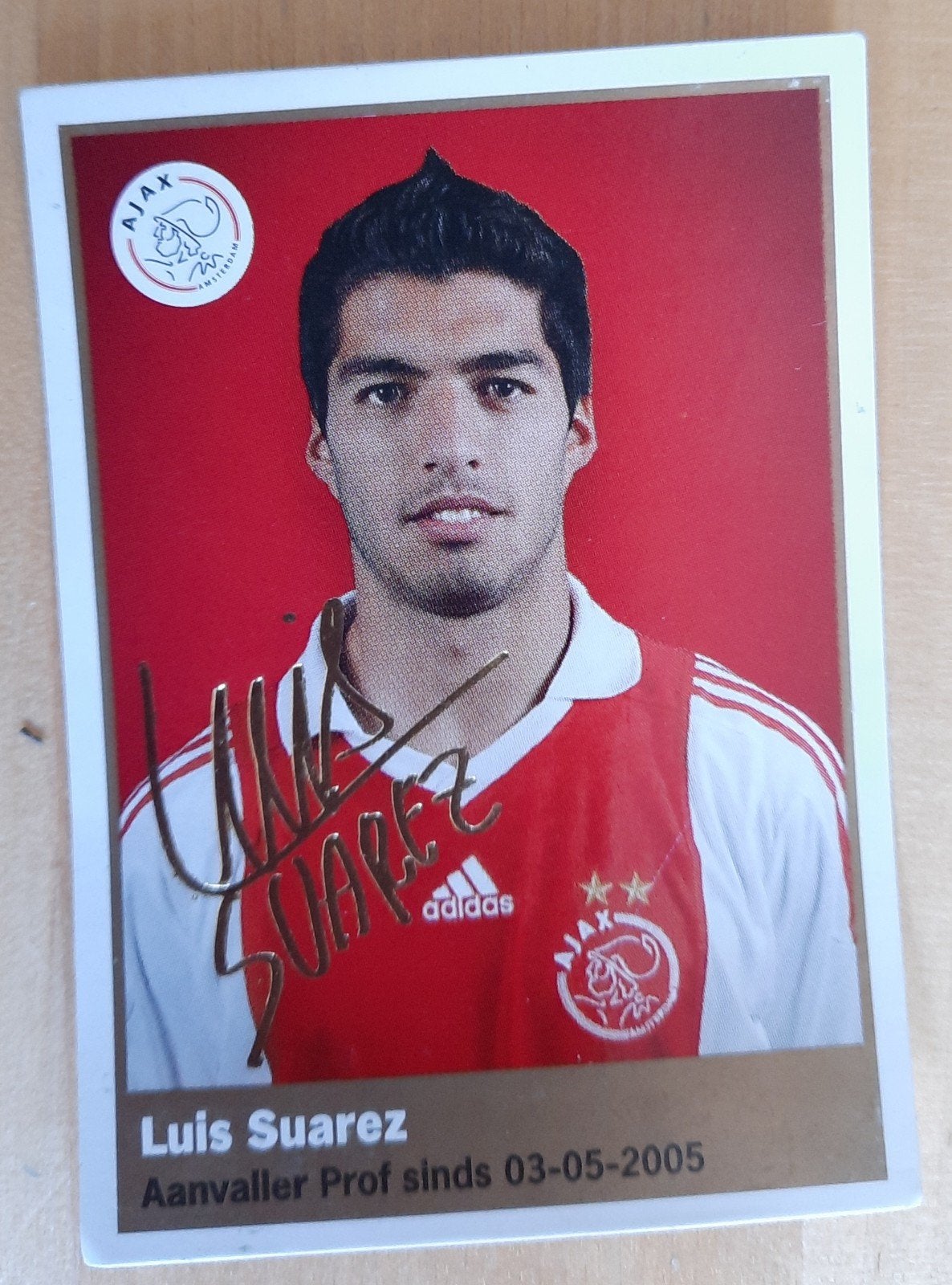 Luis Suarez voetbalplaatje Albert Heijn, Verzamelen, Ophalen of Verzenden, Zo goed als nieuw, Poster, Plaatje of Sticker